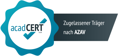 Wir sind zertifiziert nach AZAV